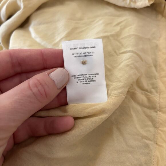 Anthropologie Cheetah Print Dress Button Front Midi Dress Size 4 No Tie Waist - Picture 11 of 11